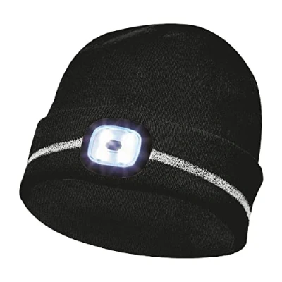Afbeelding van Gebol Muts met LED lamp Zwart Universele maat