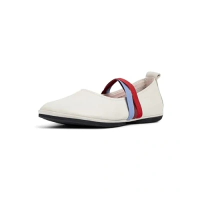 Afbeelding van Camper Right NINA Ballerina&#039;s met enkelbandjes, Dames, Maat: 39, Weiß natural Leer