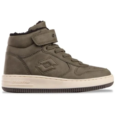 Afbeelding van LOTTO Paliot Fur K Sneakers, uniseks, kinderen, Olive Black.