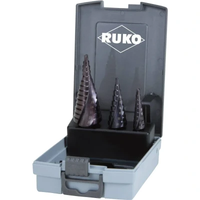 Afbeelding van RUKO 101026FRO Getrapteboorset 3 delig 4 12 mm, 20 30 mm HSS vlakken schacht 1 set(s)