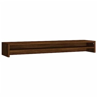 Afbeelding van Monitorstandaard 00X24X3 Cm Bewerkt Hout Bruineikenkleurig