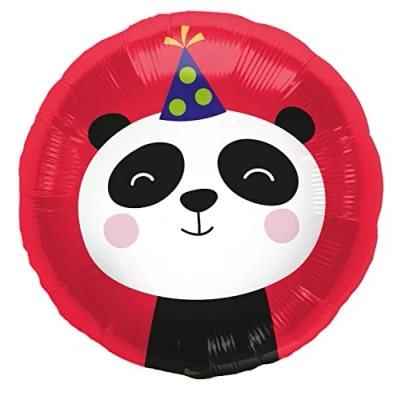 Afbeelding van Folieballon Birthday Panda 45cm