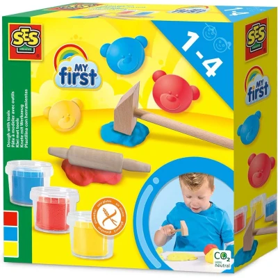 Afbeelding van Ses My First Klei Met Tools 3X90Gr. Glutenvrij