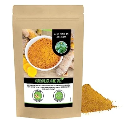 Image de Alpi Nature Curry Poudre Douce 500g, Épices Indiennes, de Douce, Mélanges d&#039;Épices