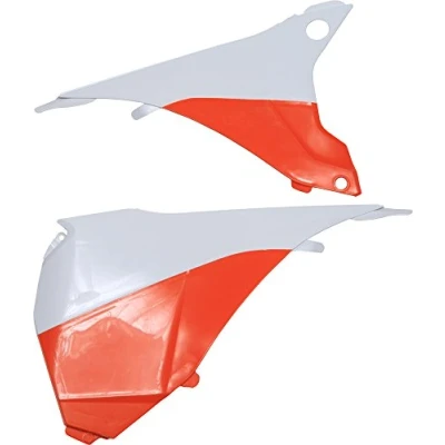 Afbeelding van Polisport Luchtfilterbakdeksel KTM EXC125 EXC200 EXC250 EXC300 EXC450 EXC500 EXC F250 F350 2014 2016 Wit / Oranje