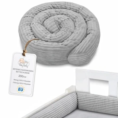 Afbeelding van oreiller pour dormeur latéral de corps 200 cm Coton long couchage le cou Gris C