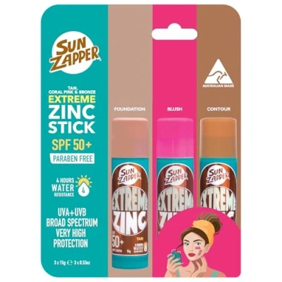 Afbeelding van Sun Zapper Extreme Beauty Pack Zinc Stick SPF 50+