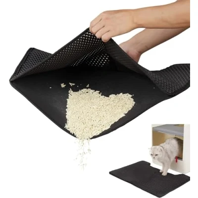 Afbeelding van Kattenbakmat, 30 x 45 cm, honingraatdesign, waterdicht, dubbellaags, cm