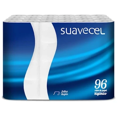 Afbeelding van Super zacht toiletpapier, 2 laags, 96 rollen