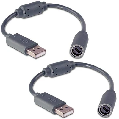 Afbeelding van LEAGY 2 stuks bekabelde controller USB Breakaway kabel voor Microsoft Xbox 360 Guitar Hero
