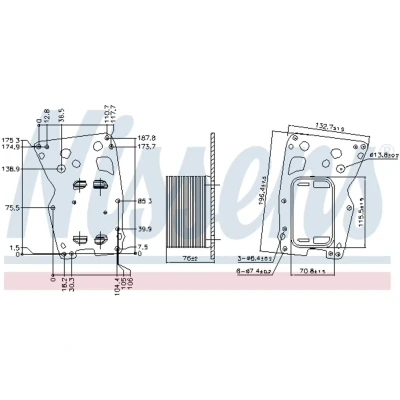 Afbeelding van Nissens Oliekoeler motorolie 90902
