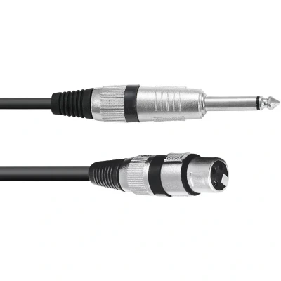 Afbeelding van Omnitronic Adaptercable XLR(F)/Jack mono 0.9m bk