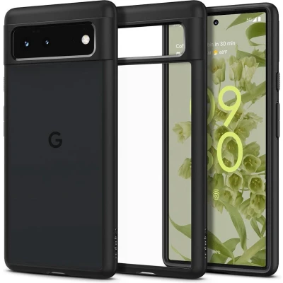 Afbeelding van Spigen Ultra Hybrid Google Pixel 6 Hoesje Back Cover Zwart