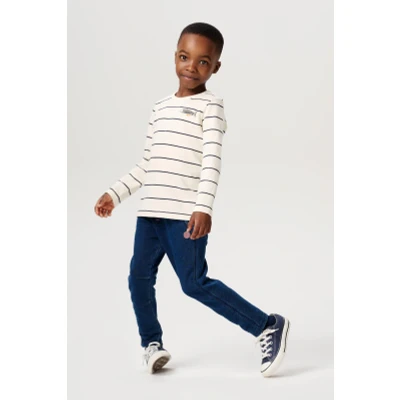 Afbeelding van Noppies Tee Hacino long sleeve stripe Jongens T shirt Maat 92