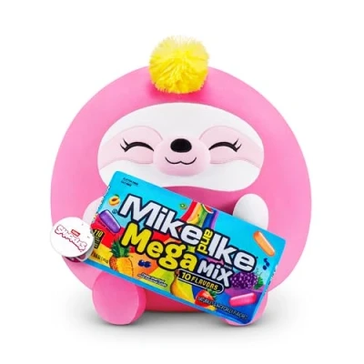 Afbeelding van Snackles Zuru Mike &amp; Ike Luiaard pluche dier met licentie Snack 35 cm
