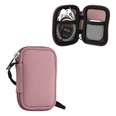 Afbeelding van kwmobile hoesje voor draadloze oordopjes geschikt in ear Headphones 6 x 9 cm Beschermhoesje van neopreen
