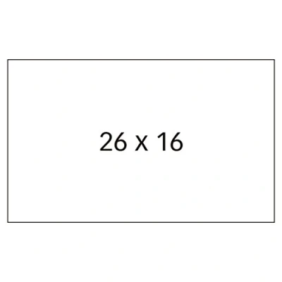 Afbeelding van agipa etiketten voor prijspistolen, 26 x 16 mm, wit
