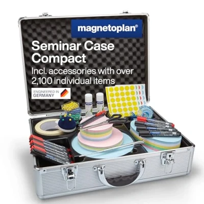 Afbeelding van Magnetoplan Moderatie Case Compact 47x17x34 cm (Bxtxh) Grijs met 2118 delen