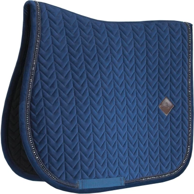 Afbeelding van Kentucky Horsewear Zadeldekje FULL Marineblauw Velvet Springen