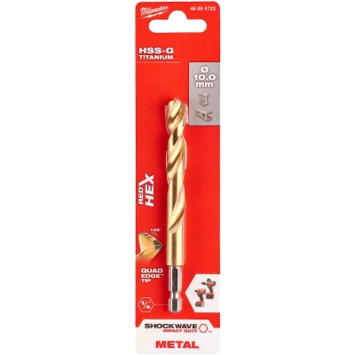 Image de MILWAUKEE 48894723 Mèche à métaux SHOCKWAVE HSS TiN 10 mm