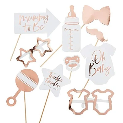 Afbeelding van Baby Shower Rosé Goud 10 stuks