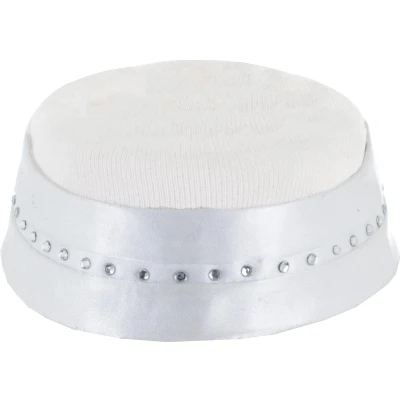 Afbeelding van Horka Plastron Kraag Strass Wit ADULT