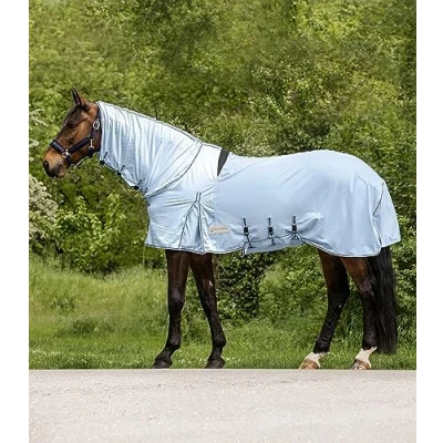 Afbeelding van Waldhausen Eczeem/vliegendeken Protect Lichtblauw/Donkerblauw 125/175
