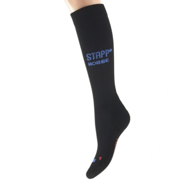 Image de Stapp Horse Chaussettes d&#039;Équitation Uni Deocell Noir/Cobalt