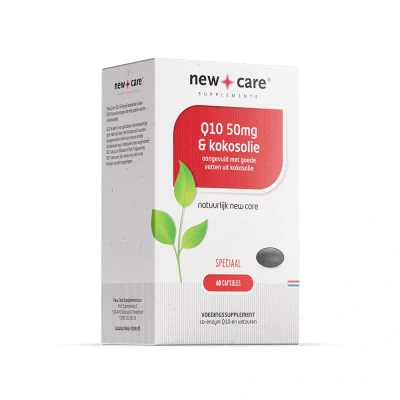 Afbeelding van New Care Capsules Spécial Q10 50 mg. &amp; Huile De Noix Coco