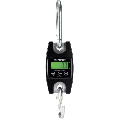 Afbeelding van VOLTCRAFT HS 300 Hangweegschaal Weegbereik (max.) kg Resolutie 200 g Zwart
