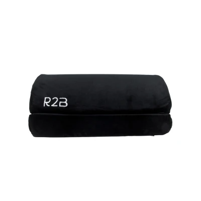 Afbeelding van R2B® Voetensteun Bureau Ergonomisch Voetenbankje Anti slip 2 hoogtes Verstelbaar Zwart