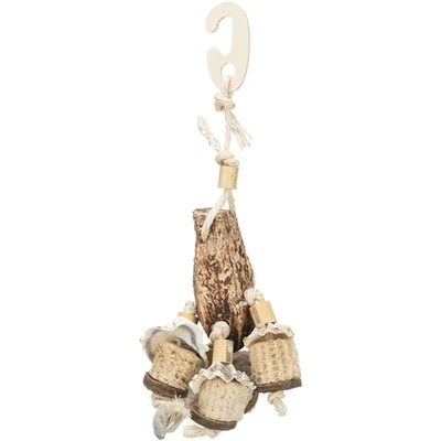 Afbeelding van Trixie Natuurspeelgoed Mahonie/Schelpen 26 CM