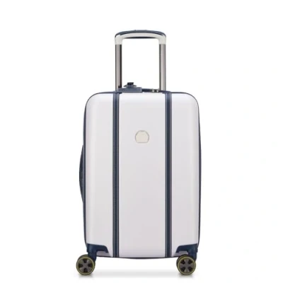 Afbeelding van Delsey Paris Cadence 4 Kabinentrolley MIT Dehnfalte Trolley, Maat: One Size, Elfenbein/blau