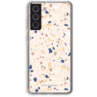 Afbeelding van Case Company® hoesje geschikt voor Samsung Galaxy S21 FE Terrazzo N23 Soft Cover Telefoonhoesje Bescherming aan alle Kanten en Schermrand