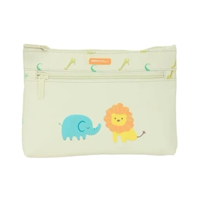 Afbeelding van Schoolpennenzak Safta Selva Jungle Beige 23 x 16 3 cm