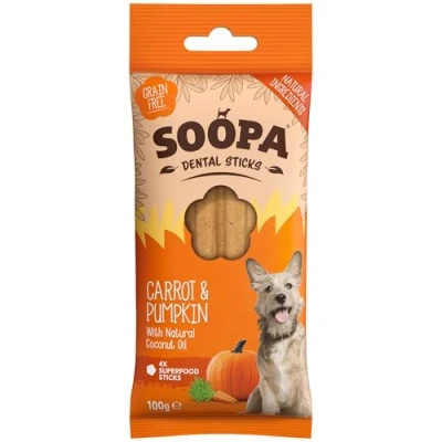 Afbeelding van Soopa Dental Sticks Carrot &amp; Pumpkin