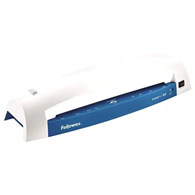 Afbeelding van Fellowes Lunar+ Lamineerapparaat A3 voor lamineerhoezen, 80 tot 125 micron, zonder verstoppingen, matig gebruik, blauw