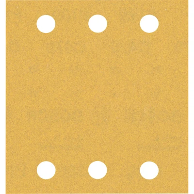 Image de BOSCH 2608900894 Feuille abrasive Expert C470 Best for Wood and Paint, 115 x 107 mm, grain 180, 6 trous (10 pcs)
