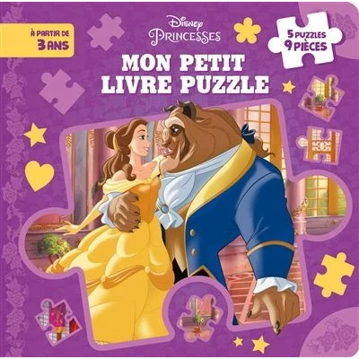 Image de DISNEY PRINCESSES Mon Petit Livre Puzzle 5 Puzzles 9 Pièces