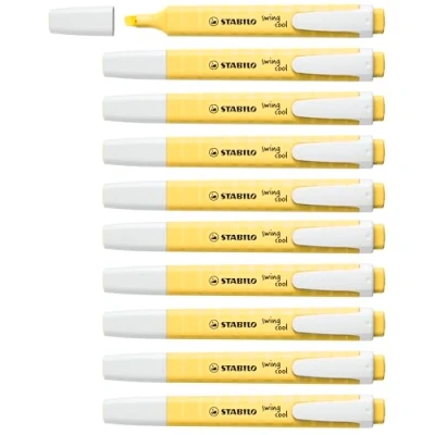 Afbeelding van Fluoriscerende Markeerstift Stabilo Swing Cool Pastel Geel 10 Onderdelen (1 Stuks)