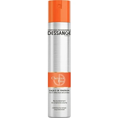 Afbeelding van DESSANGE Afwerkingslak Micro lichtreflectoren Formule verrijkt met Pro Vitamine B5 Blijft lang zitten en behoudt het volume Fijn haar, zonder 300 ml