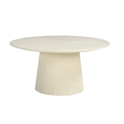 Afbeelding van Salontafel Patrice rond 80cm Ivoor
