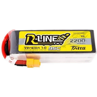 Afbeelding van Tattu LiPo accupack 18.5 V 2200 mAh Aantal cellen: 5 95 C Block XT60