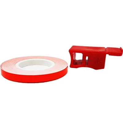 Afbeelding van Quattroerre Wheel Stripes fluorescerende strepen voor motorvelgen, rood, 5 mm x 6 m