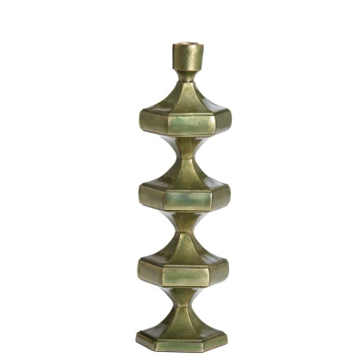 Afbeelding van Light &amp; Living Kandelaar WAMBIRI 10x9x33cm Groen