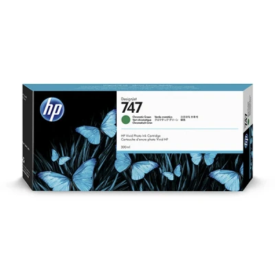 Image de HP 747 300 ml vert chromatique original DesignJet cartouche d&#039;encre pour Z9+ PostScript, Z9+dr, Z9+dr PostScript