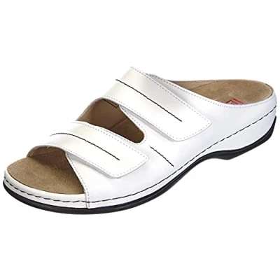 Afbeelding van Berkemann Franziska damesslippers, 3,5 UK, wit/wit 101