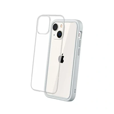 Afbeelding van RHINOSHIELD Hoesje compatibel met [iPhone 13 mini] Mod NX personaliseerbare dunne bescherming schokabsorberende technologie [BPA vrij] platinagrijs