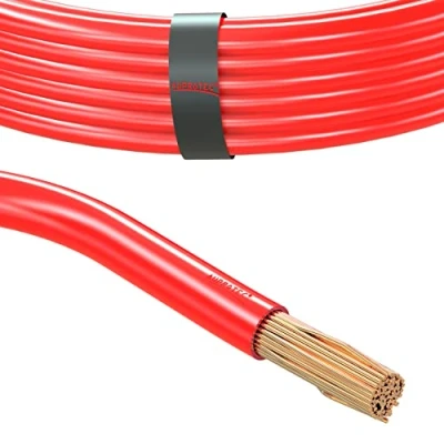 Afbeelding van Elektrische kabel voor de auto, 35,0 mm², batterijkabel 1 m, 5 m of 10 keuze: (5 meter, rood)