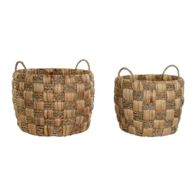 Afbeelding van Basket spelset Home ESPRIT Natuurlijk Zeegras Natuurlijke Vezel Boho 43 x 39 cm (2 Onderdelen)